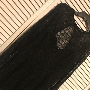 Sexy black lace dress